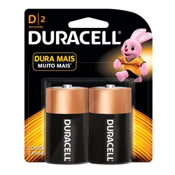 Pilha Duracell D C/2 Grande