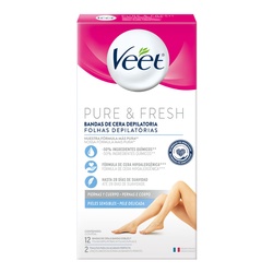 Cera Veet Corpo P.fresh Delicada 12un
