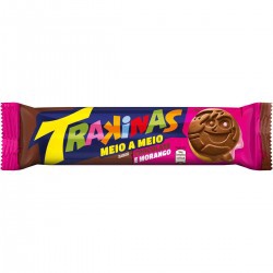 Biscoito Trakinas Chocolate/morango 126g