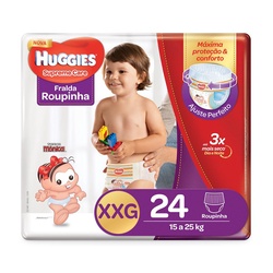 Fralda T Monica Huggie Supreme Calca Xxg 6x2