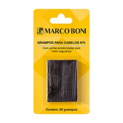 Grampo N5 Preto Cart C/50 Marco Boni