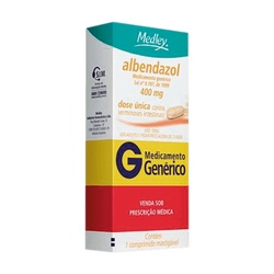 Albendazol 400mg 1cprs Gen Medley