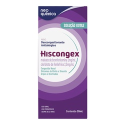 Hiscongex 2+2,5mg/ml Gts 20ml Neoquimica