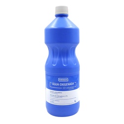 Agua Oxigenada Antisseptica 10vl 1l