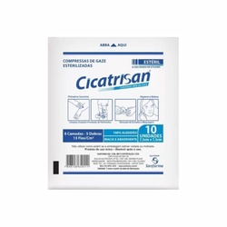 Compressa Gazes Cicatrisan C/10 Kit C/3