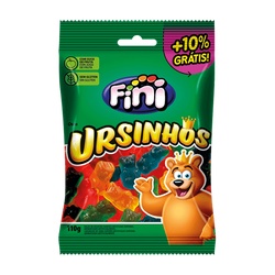 Fini Balas Gelatina Ursinhos 110g