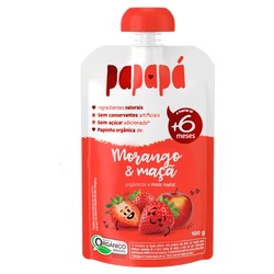 Papinha Papapa Morango MaÇa 100g