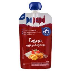 Papinha Papapa Carne/arroz/legumes 120g