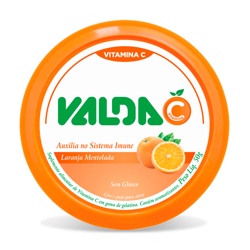 Valda C Laranja Mentolada Past 50g Lata