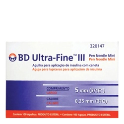 Agulha Bd P/can Ins 5mm Mini C/1uni