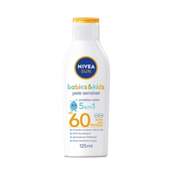 Protetor Sol Nivea Kids Sens Pur 125ml Fps60