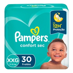 Fralda Pampers Confortsec Xxg/30un/ Mega