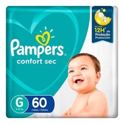 Fralda Pampers Confortsec Super G 60un