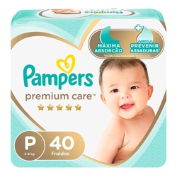 Fralda Pampers Premium Care P C/40