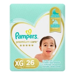 Fralda Pampers Premium Care Mega Xg 26unx4