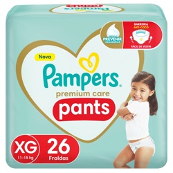 Fralda Pampers Pants Premium Care Xg 26