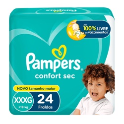 Fralda Pampers Confortsec Xxxg/24un