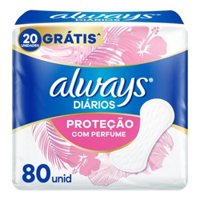 Absorvente Always Prot Diario C/80 C/perfume