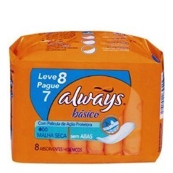 Absorvente Always Bas Seca S/ab C/8