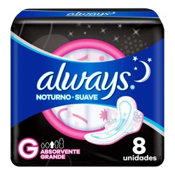 Absorvente Always Noites Tranquilas L8p7 Suave