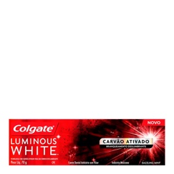 Creme Dental Colgate 70gr Luminous White Carvao