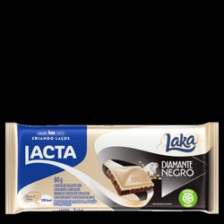Choc Lacta Laka/diamante Negro 80g