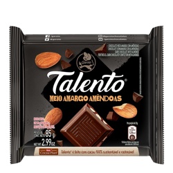 Talento Meio Amargo Amendoas 85g