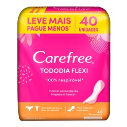 Absorvente Carefree Todo Dia Flex S/perf C/40