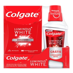 Creme Dental Colgate 70gr Luminous 3+enxaguatorio