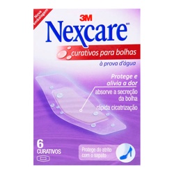 Curativo Nexcare P Dagua P/bolhas C/06