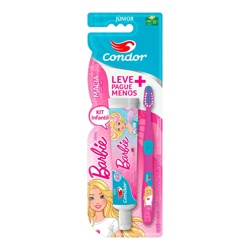 Kit Condor Jr Barbie Escova+gel Dental