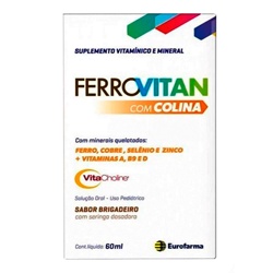 Ferrovitan Com Colina 60ml
