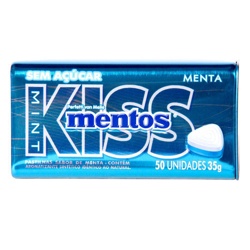 Mentos Kiss Pastilha Menta Lata 35g