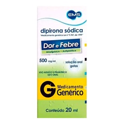 Dipirona Gts 20ml Gener Ems