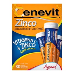 Cenevit Zinco 1g+10mg C/30cpd Eferv Legr