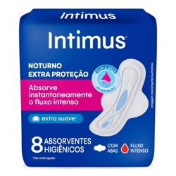 Absorvente Int Gel Noturno Suave Abas C/8