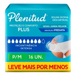 Fralda Plenitude Active Plus P/m C/16