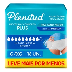 Fralda Plenitude Active Plus G/xg Inten C/16
