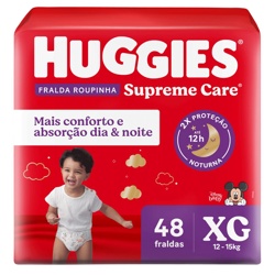 Fralda Huggies Supreme Care Roup Hiper Xg48