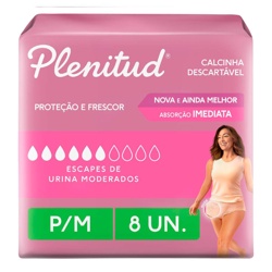 Fralda Plenitude Active Mulher C/8 P/m Moder