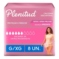 Fralda Plenitude Active Mulher G/xg Intense