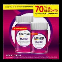 Kit Centrun Essentials Mulher 60+30 Comp