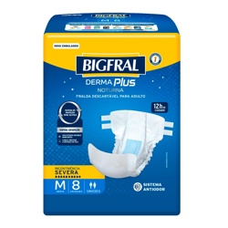 Fralda Bigfraldaal Derma Plus Noturna M C/08