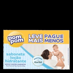 Sabonete Pompom Hidratante 70g L5p4