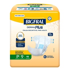 Fralda Bigfraldaal Derma Plus P 9un