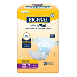 Fralda Bigfraldaal Derma Plus Xg 7un