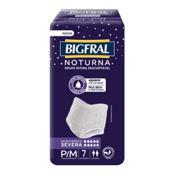 Fralda Bigfraldaal Derma Noturna P/m 07un