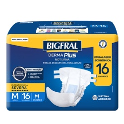 Fralda Bigfraldaal Derma Plus Econ Noturna M 16u