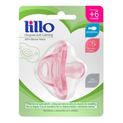 Chupeta Lillo Soft Calming Rosa +6 Meses