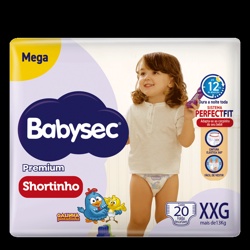 Fralda Babysec Shortinho Mega Xxg C/20(6)